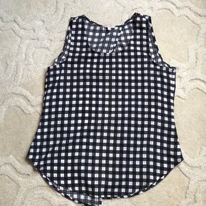 Pixley open back buffalo check plaid tank